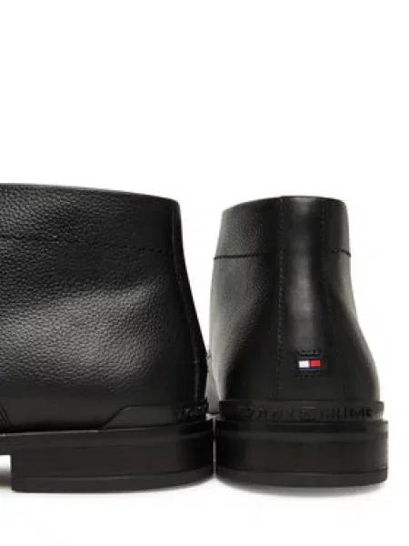 Tommy Hilfiger Auliniai batai Corporate Hilfiger Lth Boot juoda