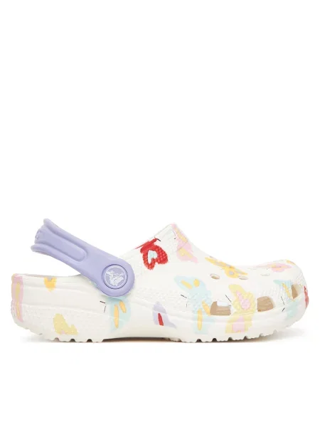 Natikači Crocs Classic Butterfly Graphic Clog Pisana bež