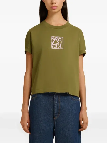 Tricou Marni cu imagine verde