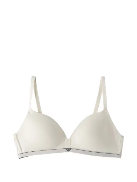 Sutien triunghi Emporio Armani din jerseu cu autograf