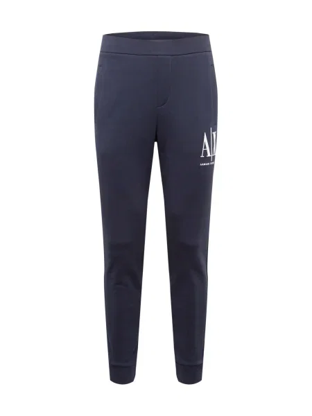 ARMANI EXCHANGE Hlače mornarska / bela modra