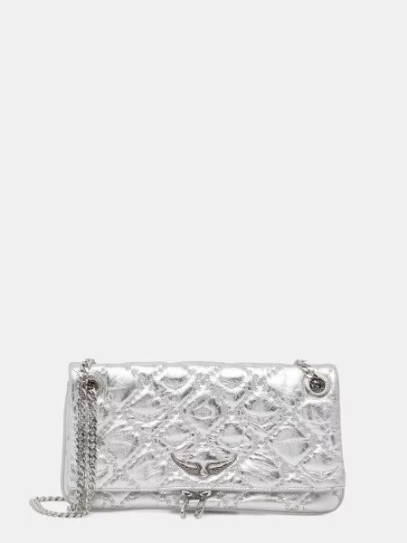 ZADIG&VOLTAIRE geantă de piele ROCK II METAL MONOGRAM