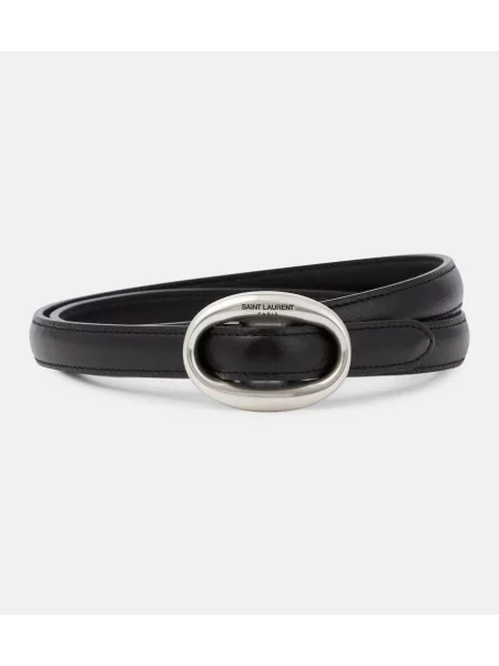 Curea Saint Laurent din piele negru