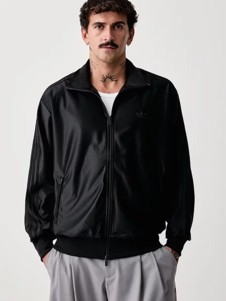 Суичър с цип Adidas Originals черно