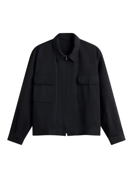 Kurtka koszulowa Woolrich wełniana czarna