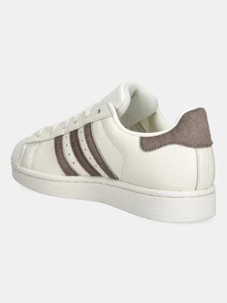 Kožené tenisky adidas Originals Superstar II béžová
