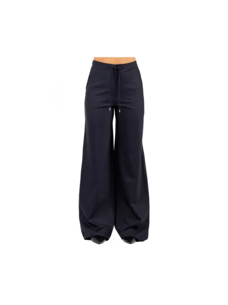 Spodnie Max Mara Studio niebieskie