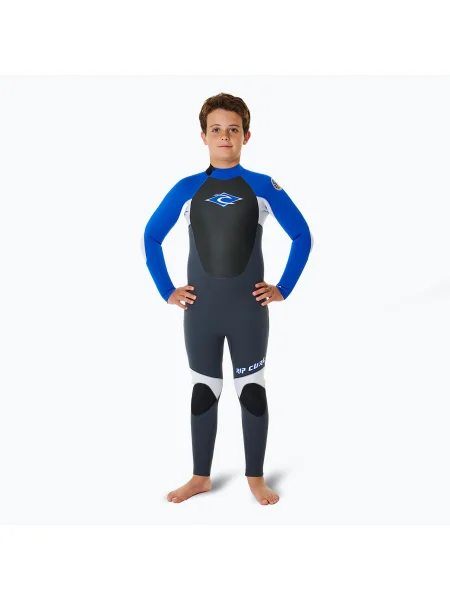 Costum de înot pentru copii Rip Curl Omega mm Back Zip blue albastru