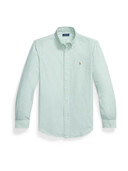 Polo Ralph Lauren Košile CLASSIC světle zelená bílá