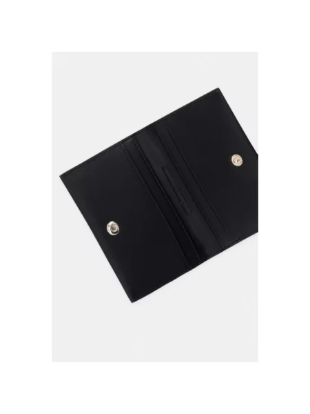 Karl Lagerfeld etui na karty skórzane K/SIGNATURE czarny