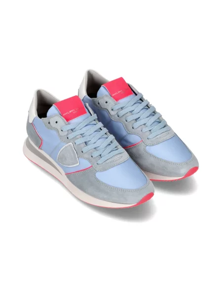 Buty do biegania Philippe Model zamszowe do biegania niebieskie