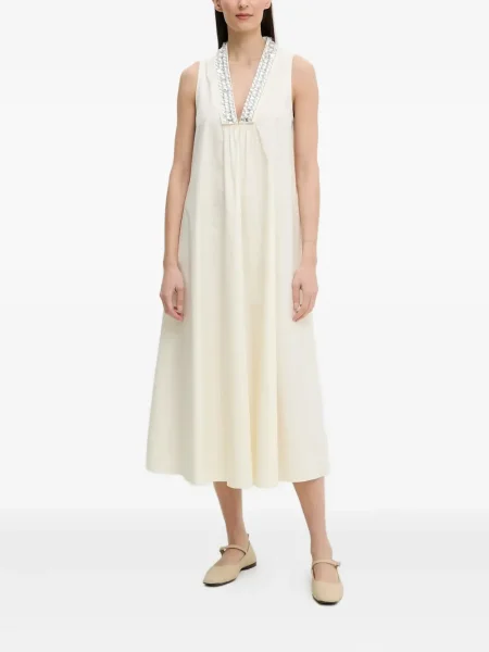 Rochie fără mâneci Isabelle Blanche fără mâneci de cristal de costum