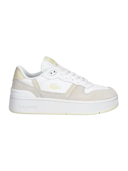 Sneakersy Lacoste na platformie białe