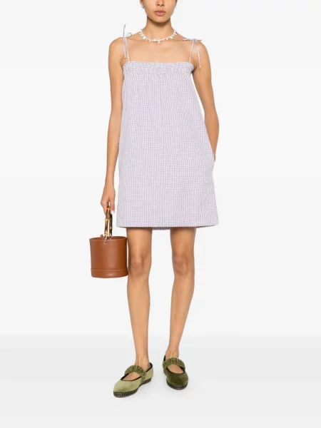 Rochie mini A.p.c. în carouri alb
