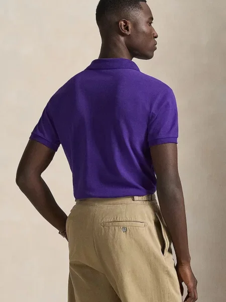 Polo Ralph Lauren Pánske polo tričko fialová