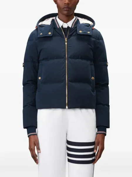Ceruit geacă cu puf Thom Browne albastru