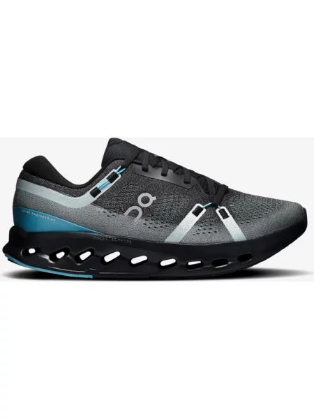Buty do biegania On Cloudsurfer 2 ciemnoszary turkusowy czarny