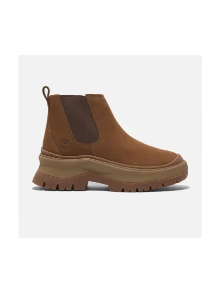 Botine chelsea Timberland maro