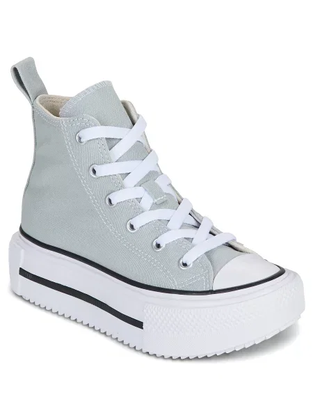 Členkové topánky Converse sivá