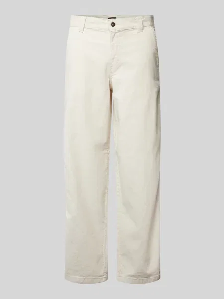 Spodnie materiałowe z wpuszczanymi w stylu francuskim model ‘CORDUROY’ Dickies białe