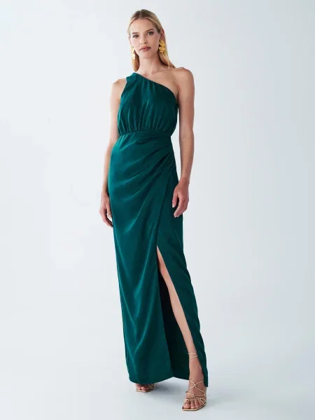 BWLDR Rochie de seară Dusty smarald verde
