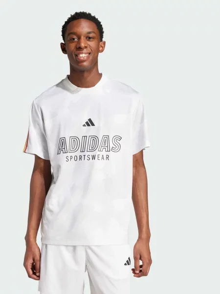 Футболка adidas Tiro комбінований верх білий
