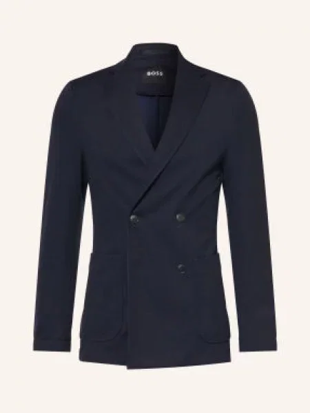 Boss Marynarka Garniturowa Hanry Slim Fit blau niebieska