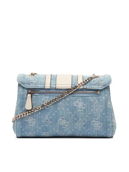 GUESS Torba za čez ramo moder denim modra