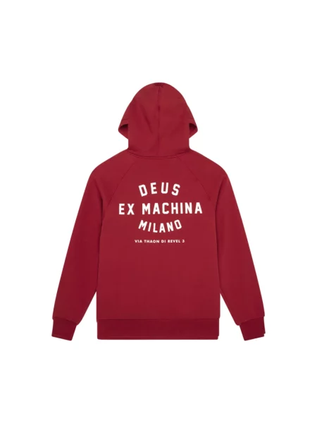 Bluza z kapturem Deus Ex Machina czerwona