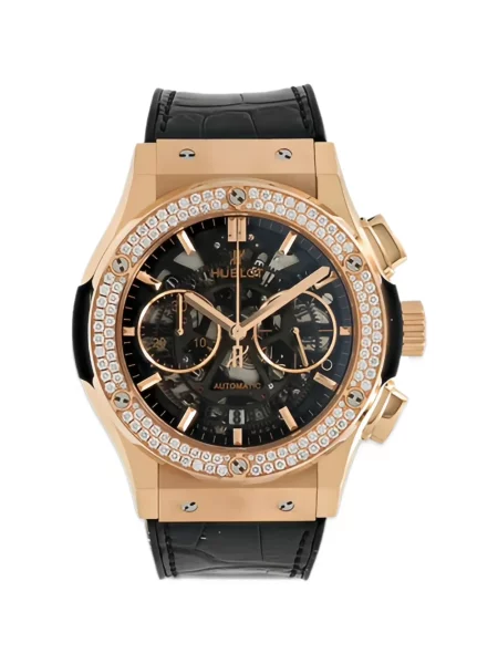 Класически часовник Hublot черно