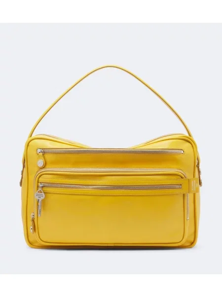 Geantă Acne Studios din piele galben