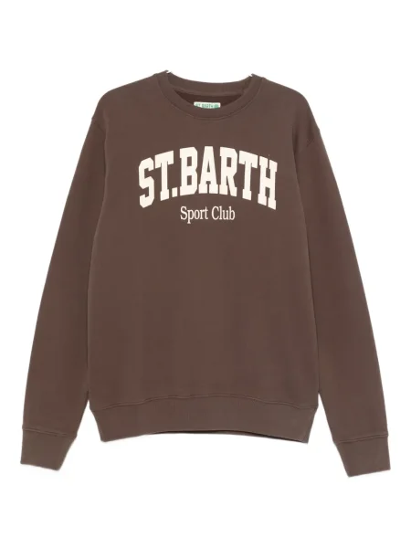 Grafički vesta Mc2 Saint Barth s printom smeđa