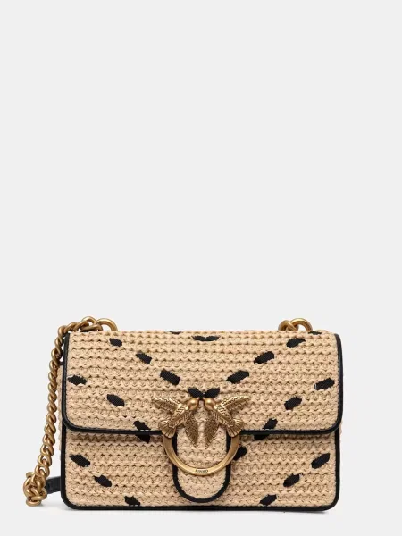 Torebka crossbody Pinko beżowa