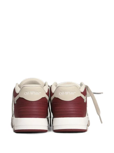 Sneakerși Off-white cu autograf alb