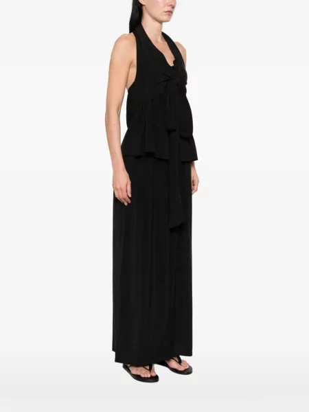 Top Eleh cu legături negru