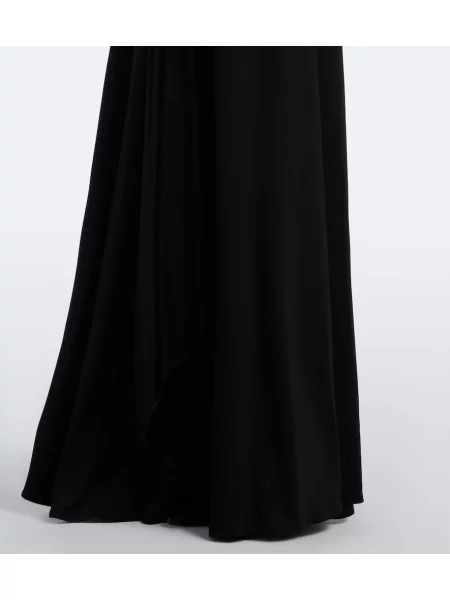 Rochie David Koma cu model floral drapată negru