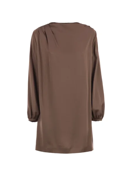 Rochie maxi Weekend Max Mara lungă de costum mini maro