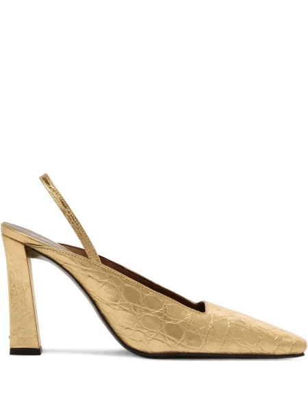 Papuci Giuseppe Zanotti cu imagine auriu
