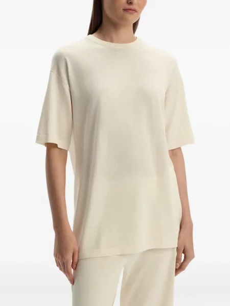 Tricou 12 Storeez de mătase alb