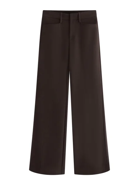 Lindex Pantaloni cu dungă Inga închis maro