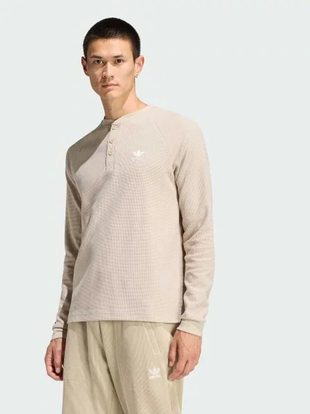 Лонгслів adidas перероблений бежевий