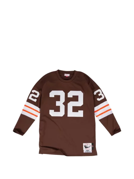 Tricou Mitchell & Ness lung maro