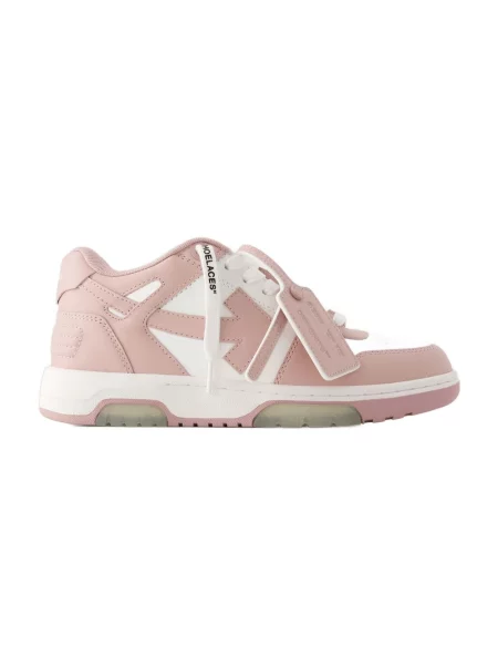 Sneakersy Off-white skórzane biznesowe białe