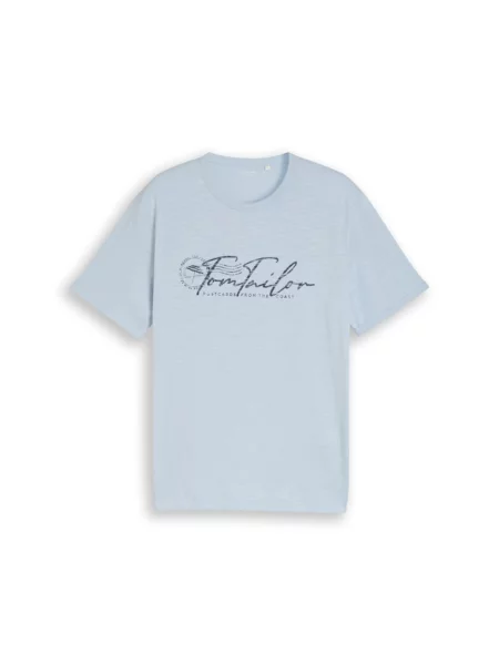 TOM TAILOR Tricou bleumarin / deschis albastru