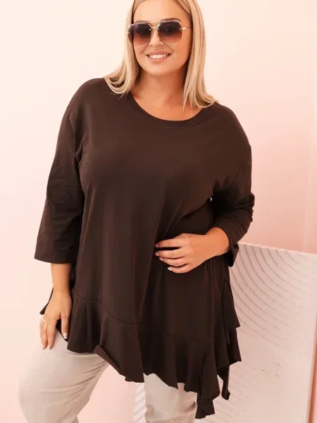 Bluzka Kesi Włoski brązowa