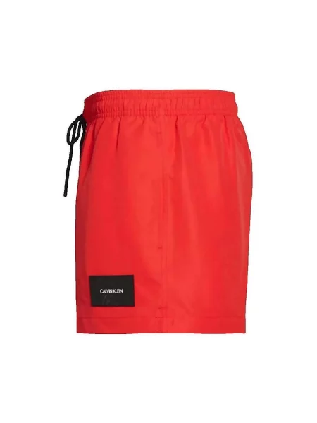 Kratak gaćice Calvin Klein Jeans s vezicama crvena