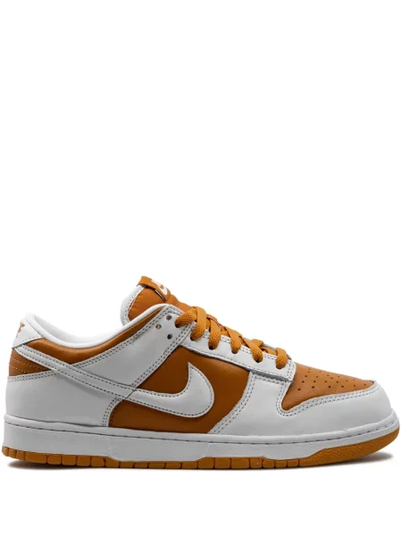 Sneakerși Nike Dunk cu șireturi din dantelă portocaliu