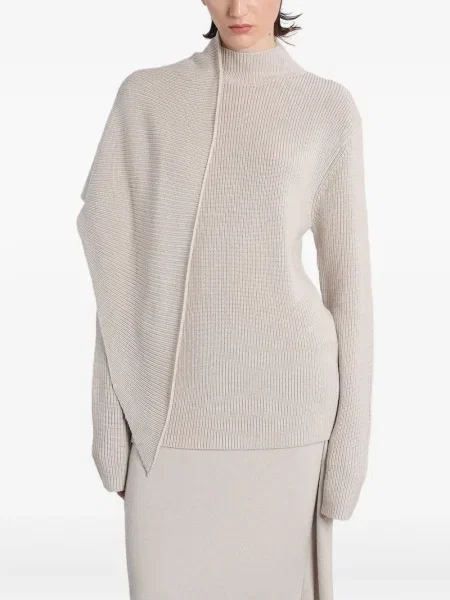 Sweter Entire Studios asymetryczny prążkowany