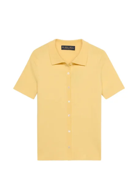 Cămașă Brooks Brothers tricotate galben