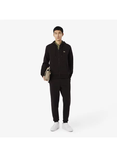 Lacoste Spodnie Dresowe Ze Zwężanymi Nogawkami brązowy